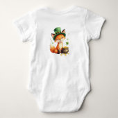 Baby's 1. St. Patrick's Day, Foxy & Fortunate Baby Strampler (Rückseite)
