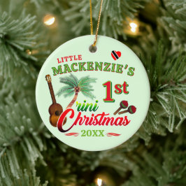 Baby's 1. Trini Christmas GREEN Keramik Ornament