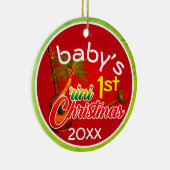 Baby's 1. Trini Christmas Keramik Ornament (Rechts)