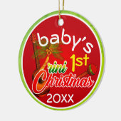 Baby's 1. Trini Christmas Keramik Ornament (Links)