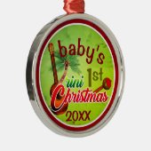 Baby's 1. Trini Christmas Ornament Aus Metall (Rechts)
