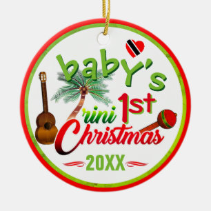 Baby's 1. Trini-Weihnachten Keramik Ornament