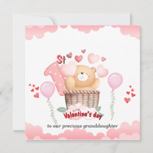 Baby's 1. Valentinstag-Karte Feiertagskarte
