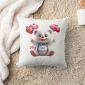 Baby's 1. Valentinstag Throw Kissen (Decke)