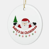Babys 1. Weihnachten Keramik Ornament (Links)