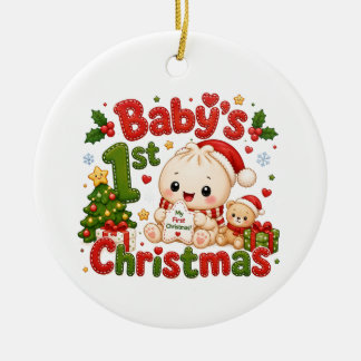 Baby's 1. Weihnachten Keramik Ornament