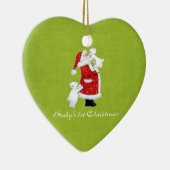 Babys 1. Weihnachten Keramik Ornament (Rechts)