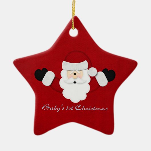 Babys 1. Weihnachten Keramik Ornament (Vorne)