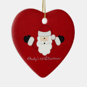Babys 1. Weihnachten Keramik Ornament (Rechts)