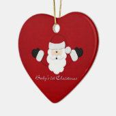 Babys 1. Weihnachten Keramik Ornament (Links)