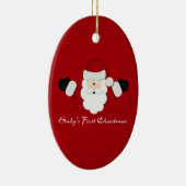 Babys 1. Weihnachten Keramikornament (Rechts)
