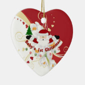 Babys 1. Weihnachten Keramikornament (Rechts)