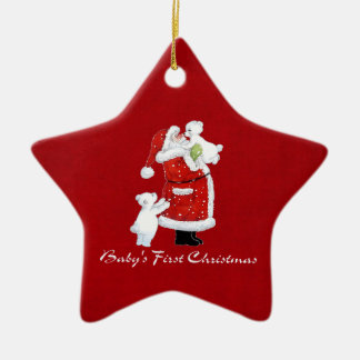 Babys 1. Weihnachten Keramikornament