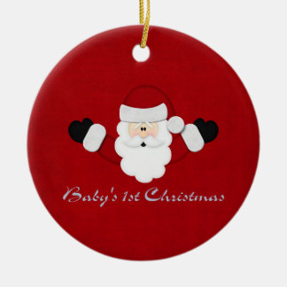 Babys 1. Weihnachten Keramikornament