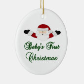 Babys 1. Weihnachten Keramikornament (Rechts)