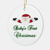 Babys 1. Weihnachten Keramikornament (Links)
