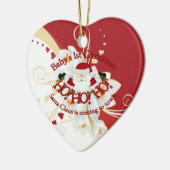 Babys 1. Weihnachten Keramikornament (Links)