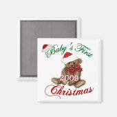 Babys 1. Weihnachten Magnet (Vorderseite/Rückseite)