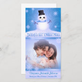 Baby's 1. Weihnachten Niedlich Snowman Blue (Vorne/Hinten)