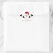Babys 1. Weihnachten Runder Aufkleber (Tasche)