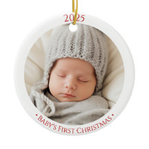 Babys 1. Weihnachtsgeschmack 2-seitiges Foto