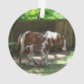 Baby's 1. Weihnachtshorn Akryler Ornament (Rückseite)