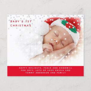 Babys 1. Weihnachtsjahr im FOTO