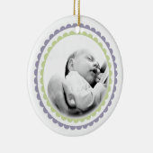 Babys 1. Weihnachtsname Foto Ornament Keepake (Rechts)