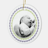 Babys 1. Weihnachtsname Foto Ornament Keepake (Links)