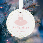 Baby's 1. Weihnachtsrosa & Gold Tutu Ornament<br><div class="desc">Dieses Sake Design zeichnet sich durch eine süße kleine Tutu in Rosa und Gold aus. Perfekt für ein neues Baby Geschenk oder Weihnachtsgeschenk für die neuen Eltern oder Großeltern! Die Produkte werden in unserem Shop koordiniert. Kontaktieren Sie uns, wenn Sie dieses Design für ein bestimmtes Produkt verwenden möchten, um Ihr...</div>