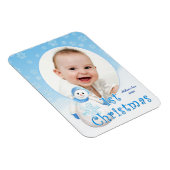 Baby's 1. Weihnachtsschneemann Custom Magnet (Rechte Seite)