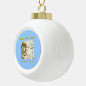 Baby's 1. Xmas Blue Keramik Ornament (Rechts)