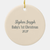 Baby's 1st Christmas Ornament - Moon & Stars (Hinten)