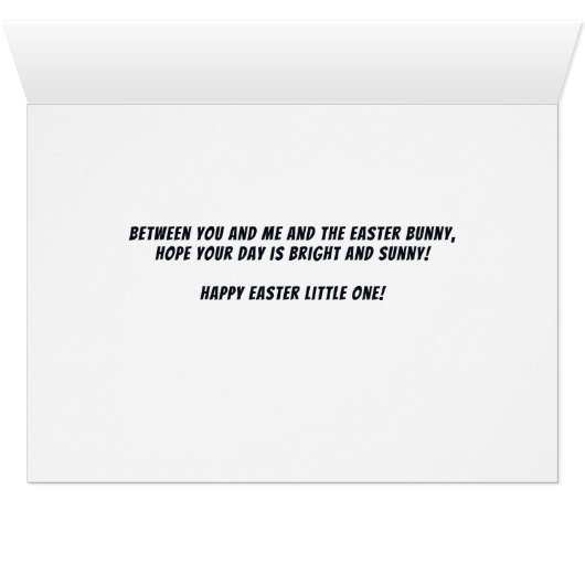 Baby's 1st Easter Bunny Painting Eggs and Name (Innenansicht Horizontal (Unten))