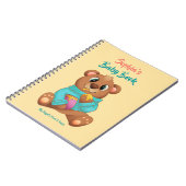 Baby's 1st Five Years Honey Bear DIY Name/Info Yel Notizblock (Linke Seite)