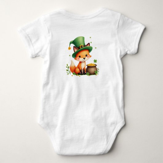 Baby's 1st St. Patrick's Day, Clover Cuddles Baby Strampler (Rückseite)