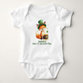 Baby's 1st St. Patrick's Day, Foxy & Fortunate Baby Strampler (Vorderseite)