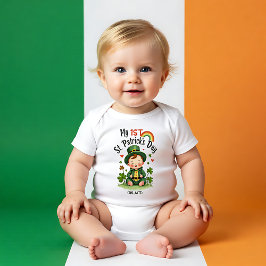Baby's 1st St. Patrick's Day, Tiny Treasure Baby Strampler
