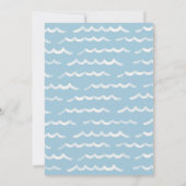 Babys an Bord Beach Surf Twin Baby Shower Einladung (Rückseite)