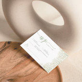 Baby's Atem Minimalistisches florales Brautparty U Begleitkarte