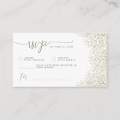 Baby's Atem Minimalistisches florales Brautparty U Begleitkarte (Vorderseite)