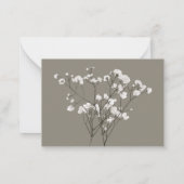 Babys atmen florales Beileid Danke Karte (Rückseite)