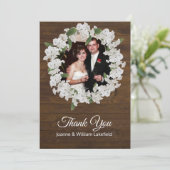 Babys atmen Rustikale Hochzeit Dankeschön Karte (Stehend Vorderseite)