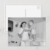 Baby's Bath, 1937 Postkarte (Vorne/Hinten)