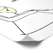 Babys Behielt nicht, Papa, Grün Poster (Ecke)