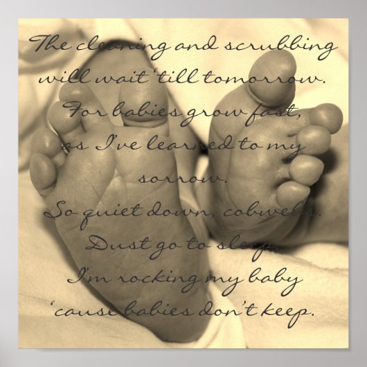 Babys Behielt nicht Poster (Vorne)