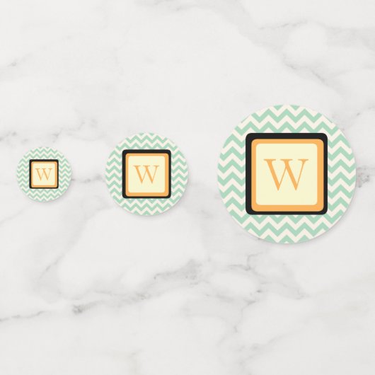 Baby's Blocks Stroll Table Confetti Konfetti (Rückseiten)