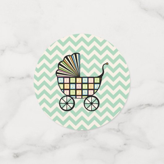 Baby's Blocks Stroll Table Confetti Konfetti (Klein Vorderseite)