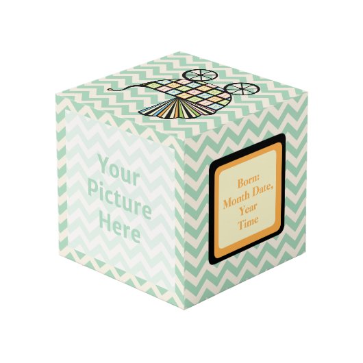 Baby's Blocks Stroller Foto Cube Würfel (Rückseite Schrägansicht)