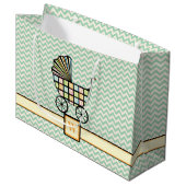 Baby's Blocks Stroller Geschenktasche Große Geschenktüte (Vorderseite Schrägansicht)